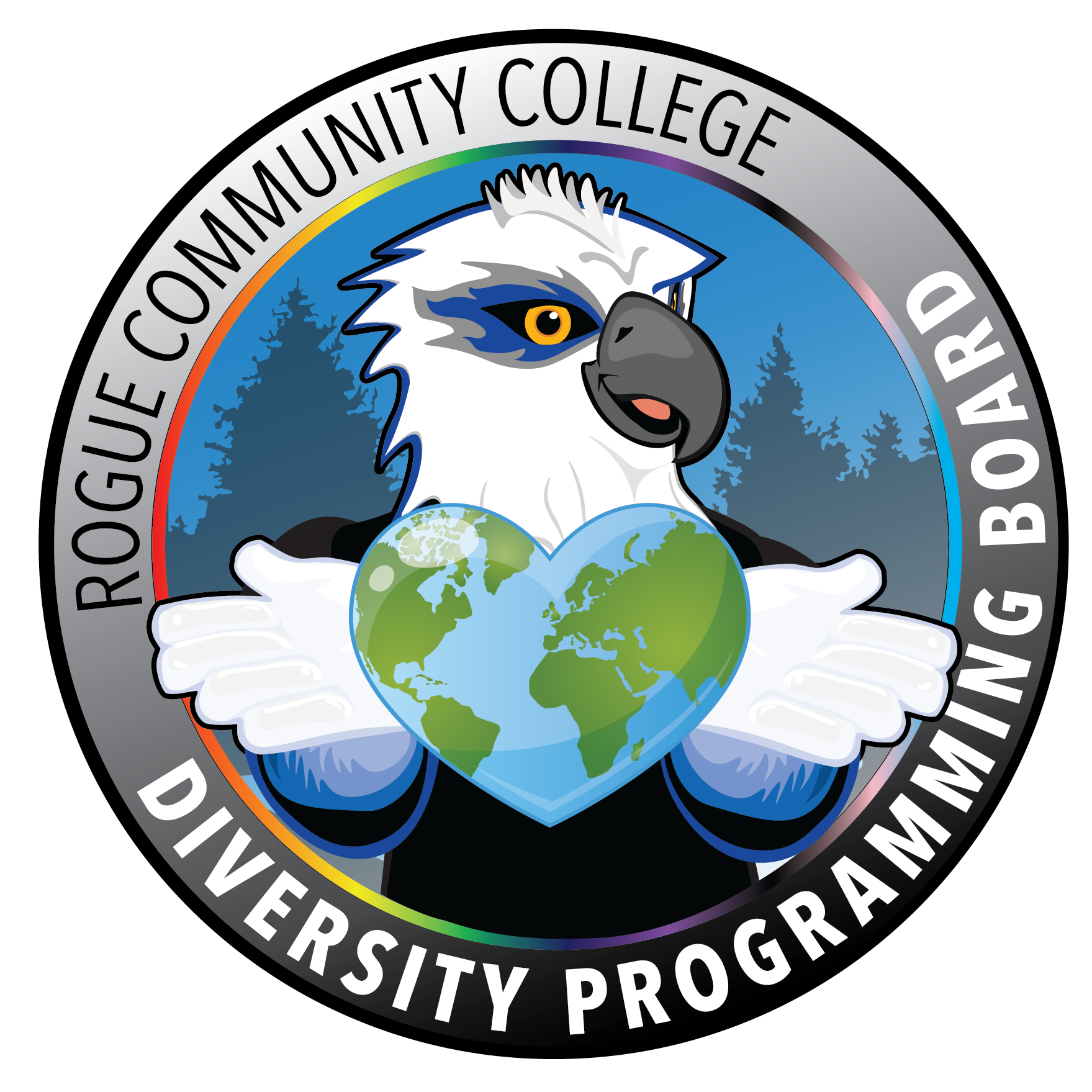 RCC Diversity Programming Board hands holding globe