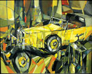 Yellow Rolls Royce