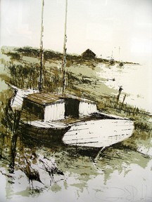 Untitled Boat Print
