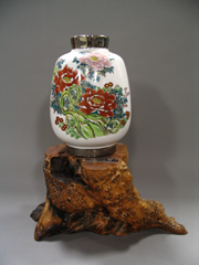 Vase with Wood Base