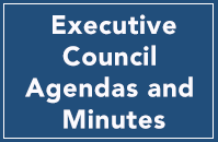 executive council agendas and meetings