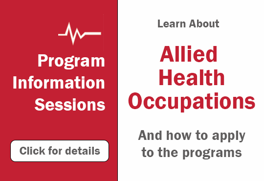 Allied Health Occupations Information Sessions
