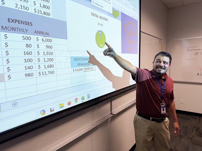 Instructor in business class