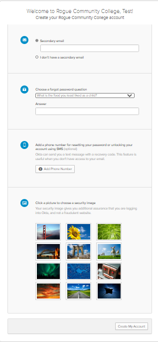 You will be walked thru the download and setup process and will need to scan a QR code with your phone from the Okta Verify application
