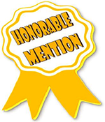 honorable mention award ribbon