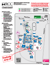 Redwood Campus Commencement Parking Map