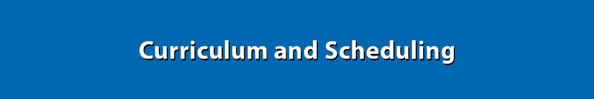 RCC curriculum and scheduling
