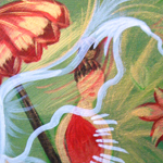 floral butterfly and flower fairy painting
