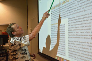 RCC instructor at whiteboard