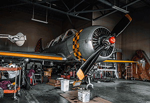 airplane maintenance hangar