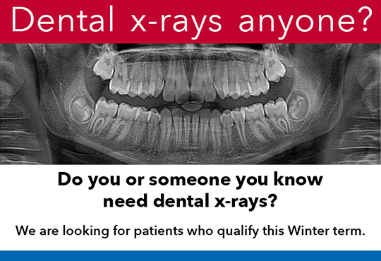 free dental xrays for qualified participants