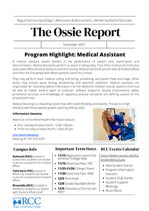 November 2021 The Ossie Report