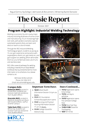 October 2021 The Ossie Report
