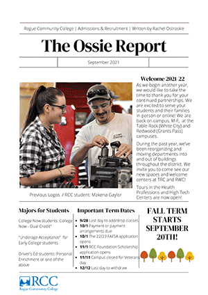 September 2021 The Ossie Report