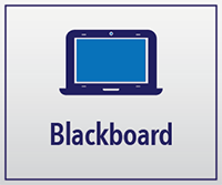 blackboard online learning icon with computer