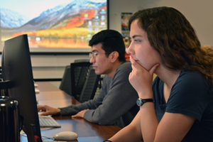 Student at Computer Lab