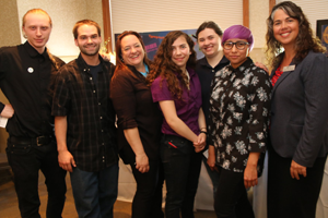 RCC students visiting the rotary