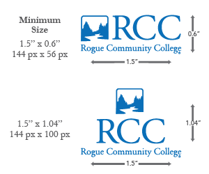 correct sizing of the RCC logo from other content of the page