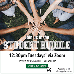 student huddle support group with RCC counselors