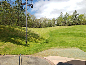 Left view from bowl stage