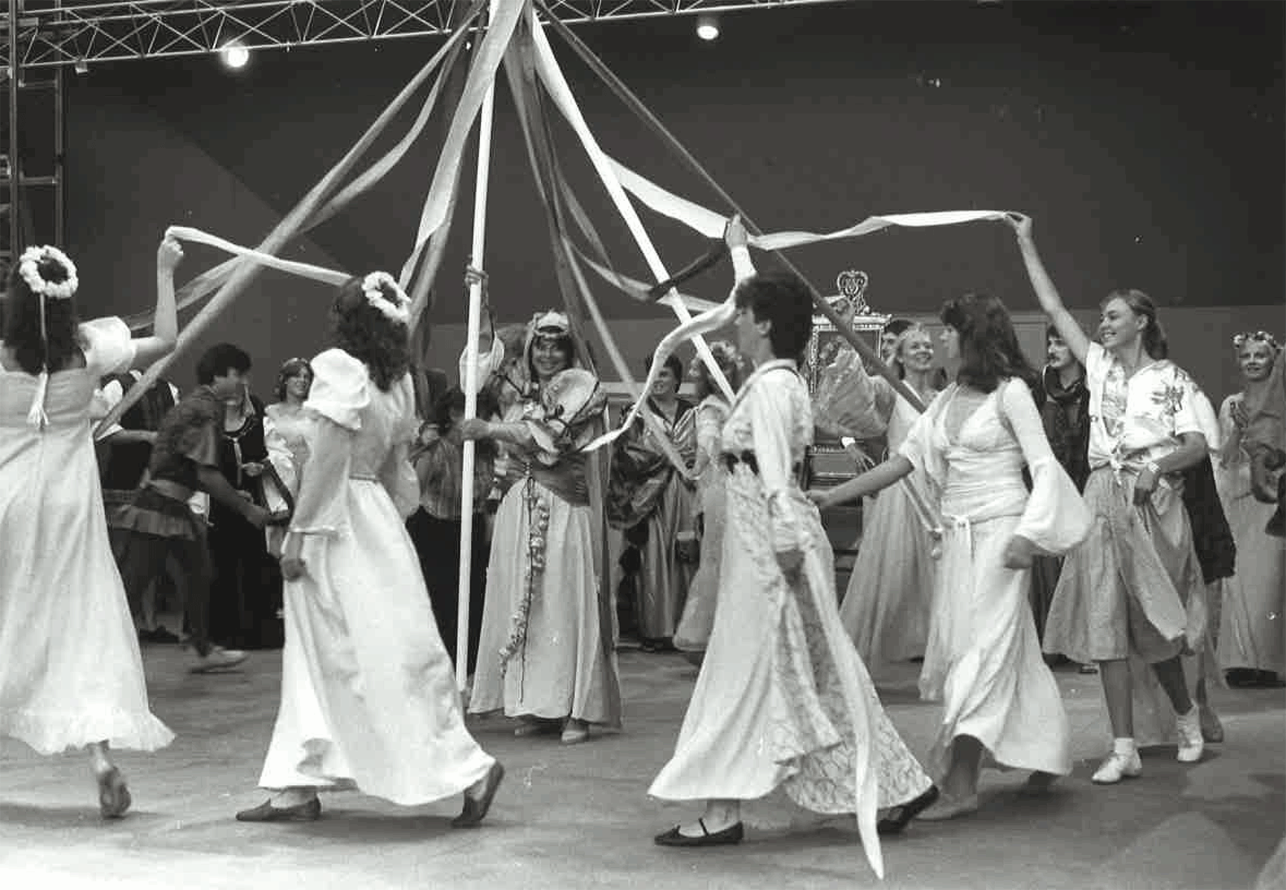 Ladies of the Court in the Camelot production, 1986