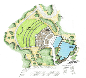 artist rendering of the Rogue Concert Bowl