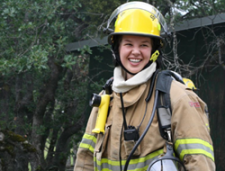 RCC fire science student