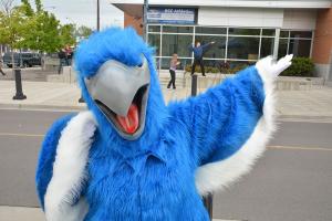 Ossie striking a pose outside of HEC at RCC